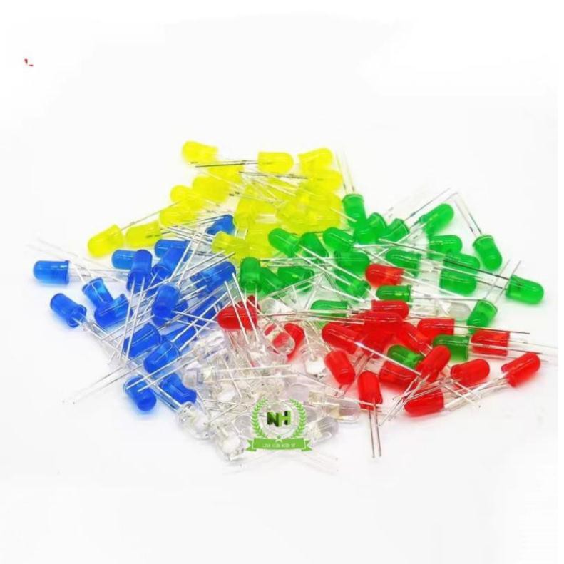 Gói 1000 chiếc Led đủ mầu (Đỏ, Vàng, Xanh Lá , Xanh Dương) 2.0-3.2VDC Loại Tốt