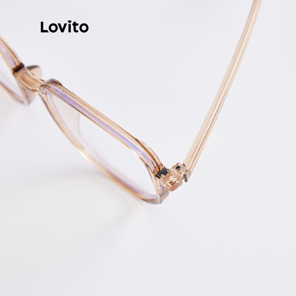 Lovito Kính nhựa tròn thông thường Với hộp L26LD176 (Nâu / Trắng / Màu xanh lá / Đen)