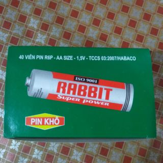 Pin Con Thỏ Khô(Mẫu Mới) Hộp 40 viên