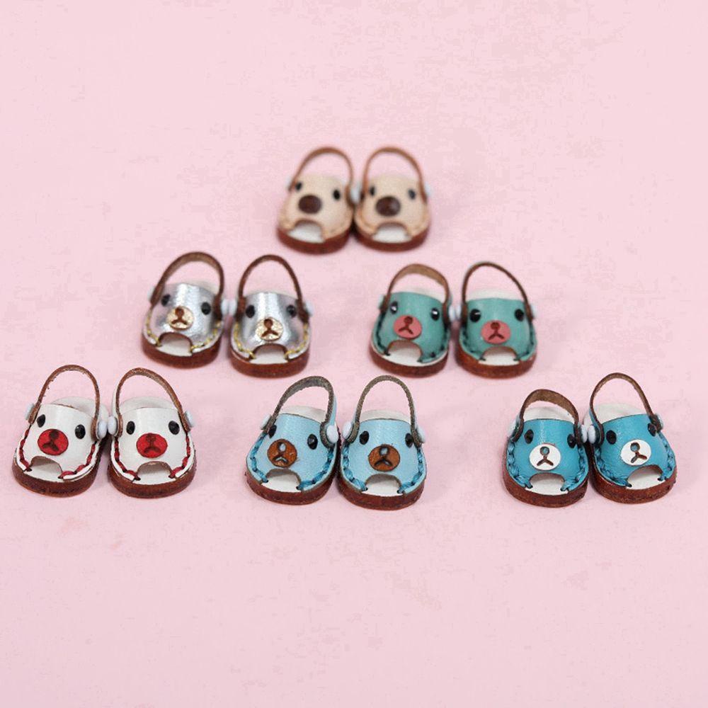 Giày Búp Bê Da Bò 1 / 12BJD Tỉ Lệ 1 / 11 OB11