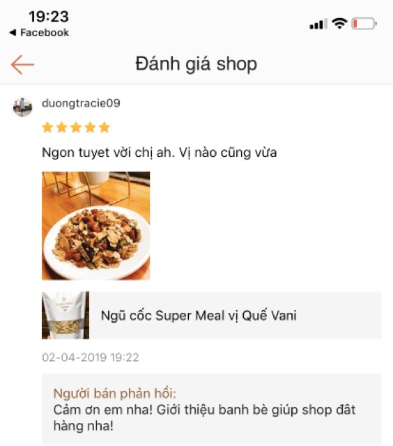 Granola Giảm Cân Vị Vani Quế Không Đường LANHFOODS | BigBuy360 - bigbuy360.vn