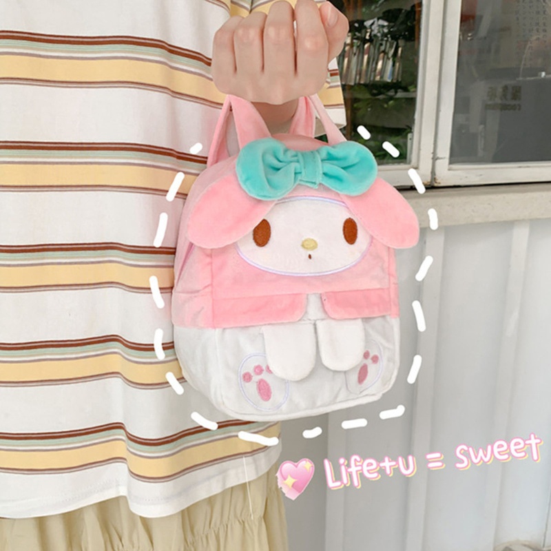 Túi Xách Đeo Vai/Đeo Vai Hình Thỏ Bằng Vải Bông Dễ Thương