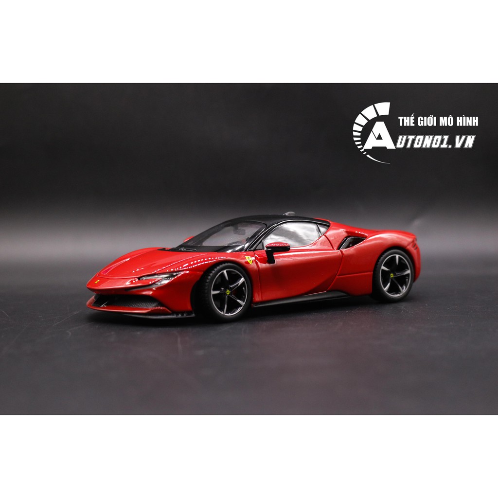 MÔ HÌNH XE FERRARI SF90 STRADALE RED 1:24 BBURAGO 7528