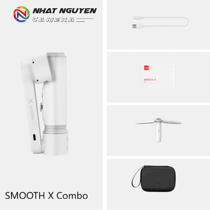 Gimbal chống rung Zhiyun SMOOTH X COMBO kèm chân mini tripod - Gimbal dùng cho điện thoại