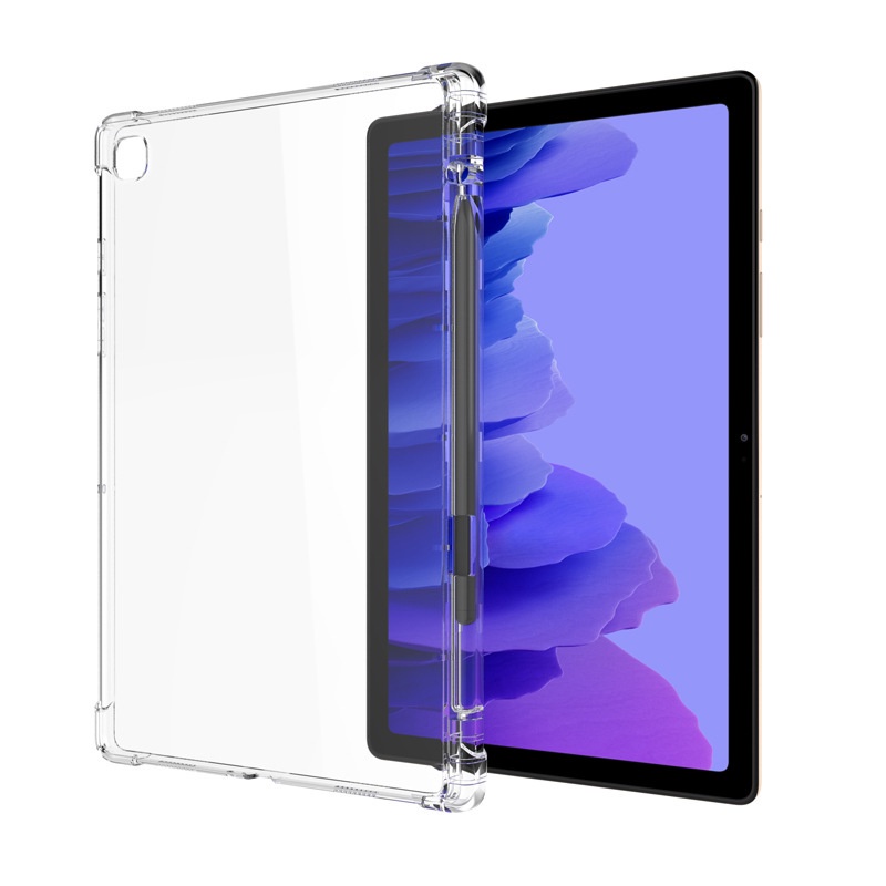 Ốp Máy Tính Bảng Silicon TPU Mềm Trong Suốt Có Giá Đỡ Cho Samsung Galaxy Tab S8 Plus S8+ S7 FE S6 Lite A8 A7 10.4