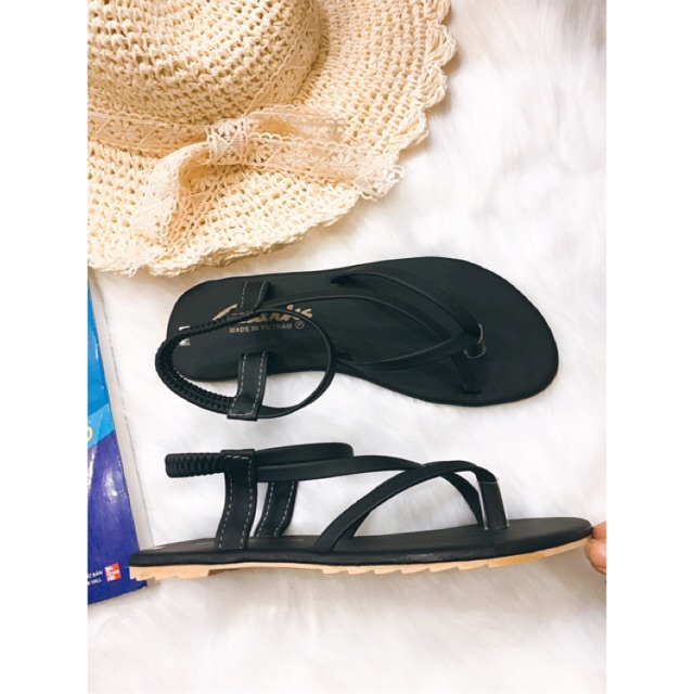 Sandal xỏ ngón dây chéo