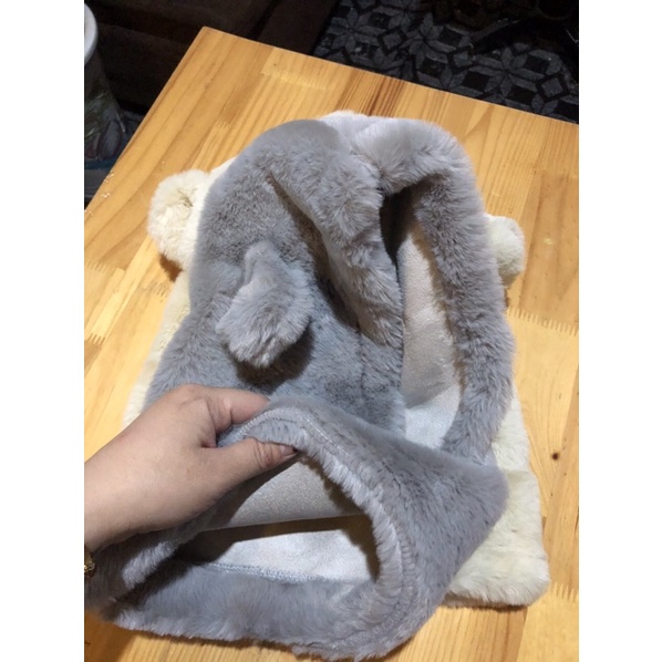 Mũ tai gấu lông cừu kín tai cho bé trai và gái 1-hơn 10t vẫn vừa