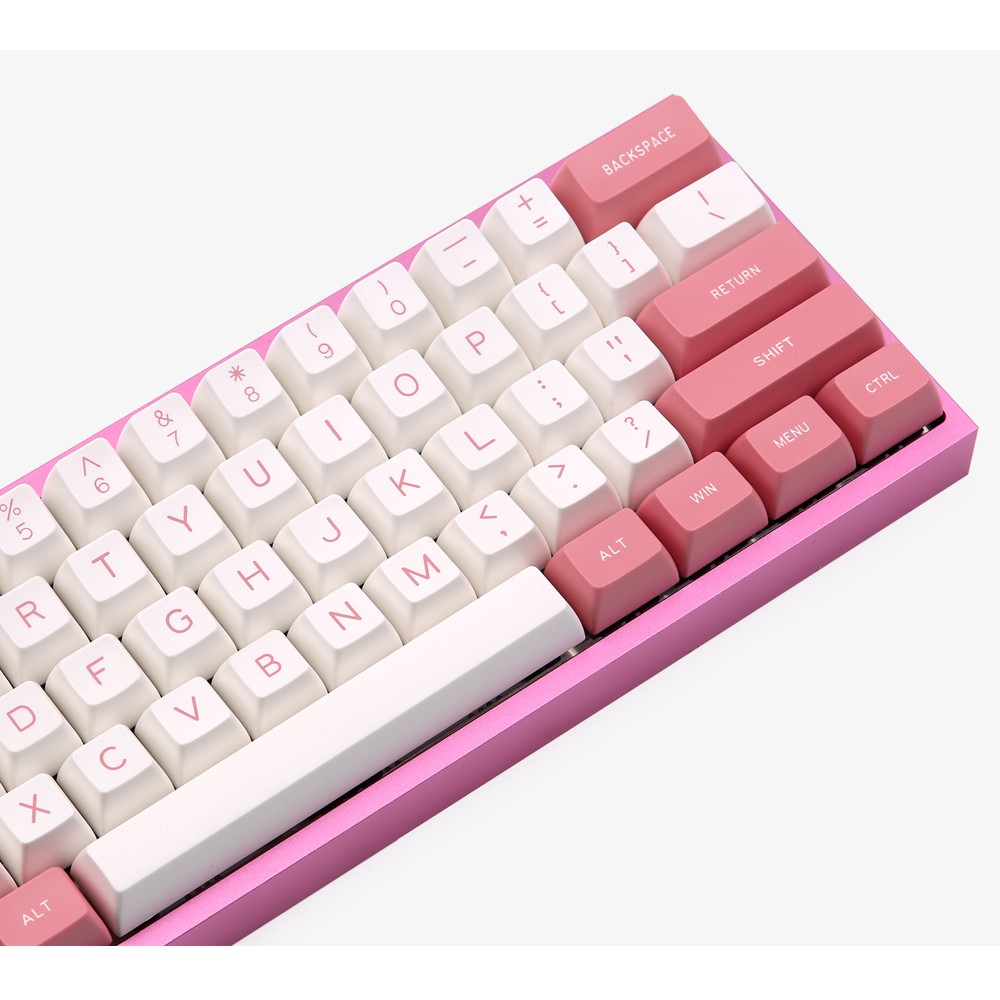 [Mã SKAMSALE03 giảm 10% đơn 200k] Bộ nút bàn phím cơ keycap SA Maxkey Pink White 130 nút