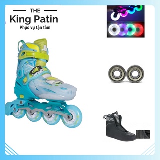 Giày Patin Trẻ Em Cougar 333 Cao Cấp Bánh Đèn Phát Sáng