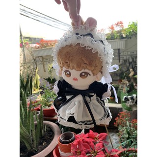 [OUTFIT FOR DOLL] đầm hầu gái cho doll (15cm & 20cm & IDV & body ú)