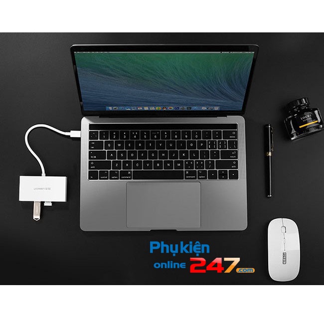 Bộ chia USB type C tích hợp cổng mạng LAN