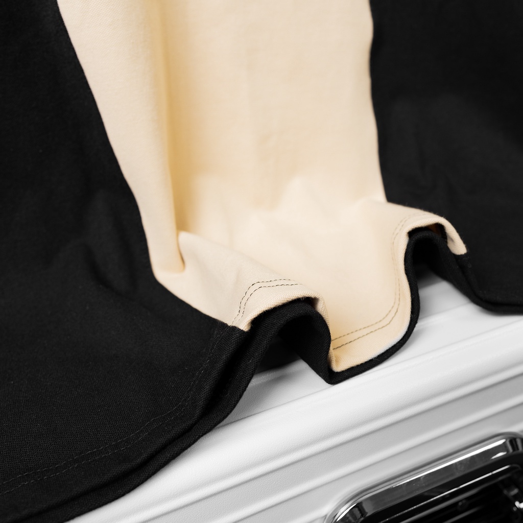 Áo thun POLO nam SEELU Fullbox, vải cá sấu Cotton, chống nhăn, thoáng mát - Phối sọc giữa