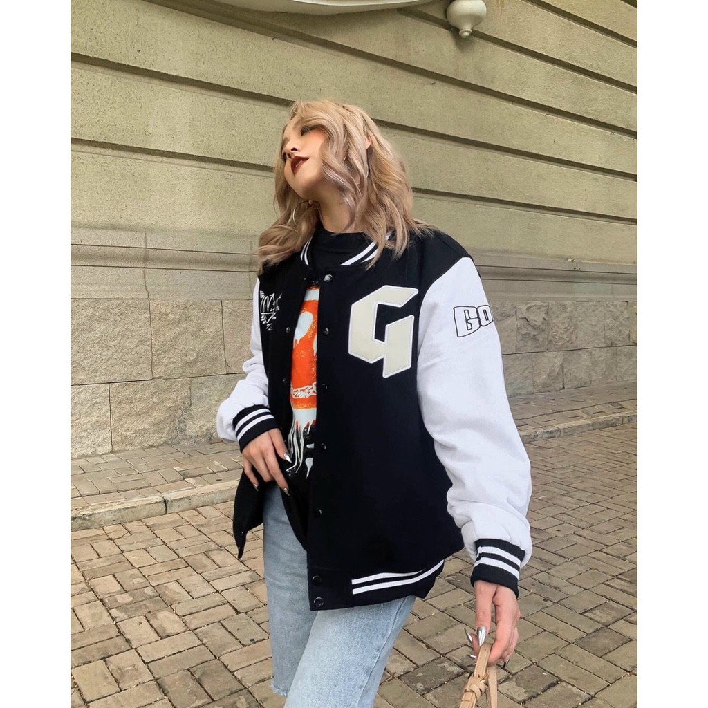 Áo Khoác Dù Bóng Chày Bomber Jacket Style Hàn Quốc Unisex Nam Nữ Couple Ulzzang KUN