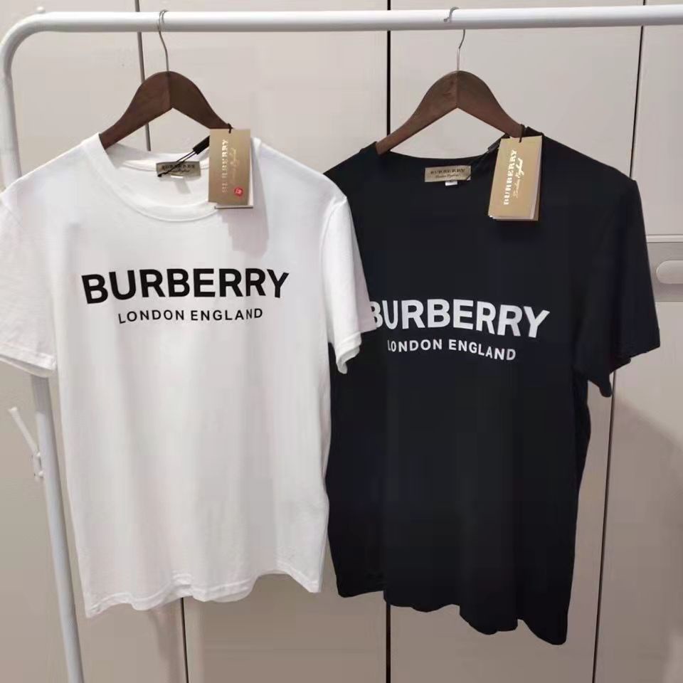 Bbr Hàng Có Sẵn Áo Thun Cotton Nguyên Chất Dáng Rộng In logo Chữ Cái Đơn Giản Dễ Phối Đồ Có Nhãn +