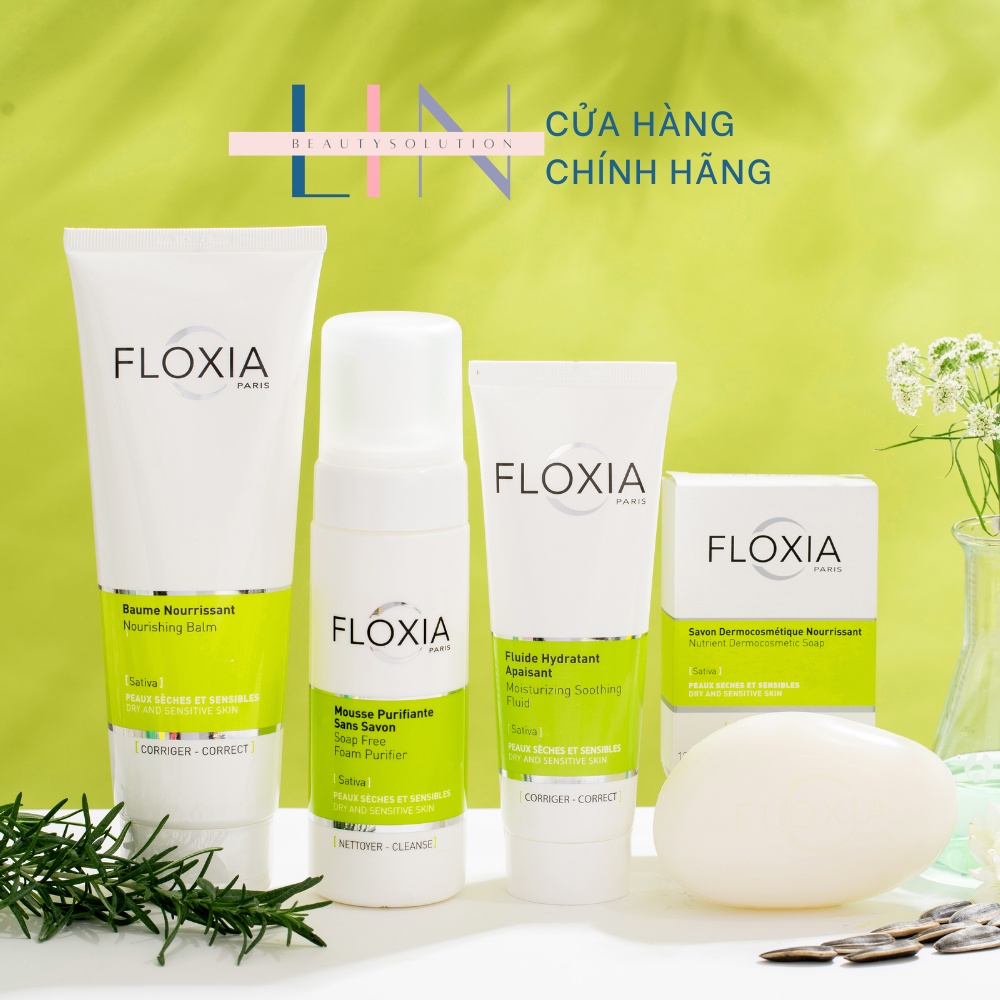 FLOXIA NOURISHING PALM/ Moisturizing Soothing Fluid - Kem dưỡng cho da khô, da chàm, giảm ngứa giữ ẩm da