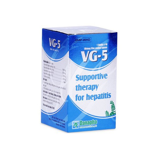 [Lọ 40 viên] Viên uống mát gan VG-5 Hỗ trợ điều trị gan