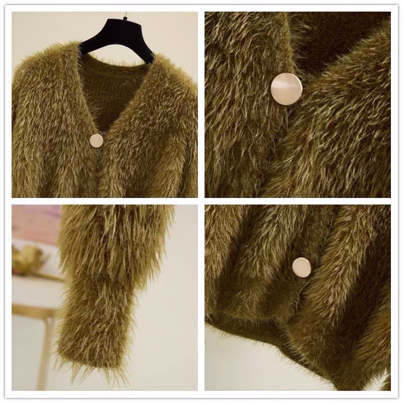 áo khoác cardigan len lông 2 khuy cài hot hit | BigBuy360 - bigbuy360.vn