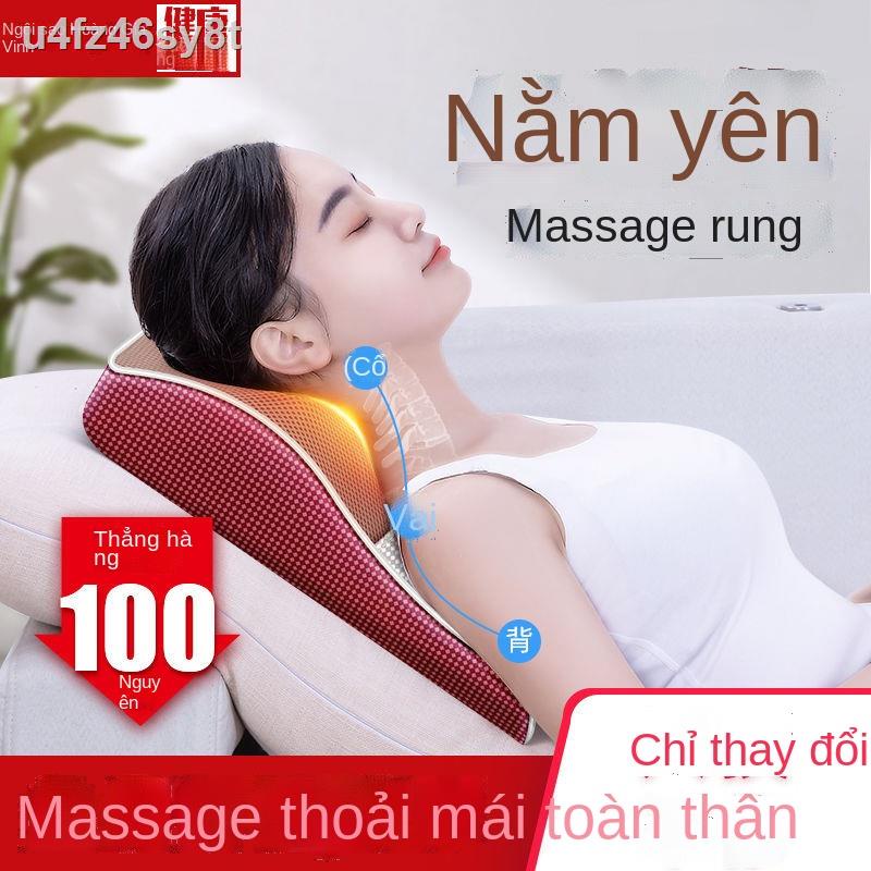 ❈☞Rongshida Máy mát xa cột sống cổ và vai cổ, eo đa chức năng gia đình Thắt lưng cơ thể Đệm massage Gối K2