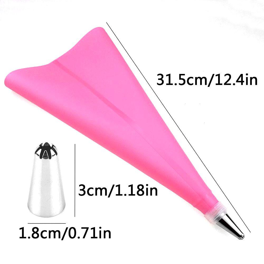 Set 16 Đuôi Bắt Kem Silicone Trang Trí Bánh