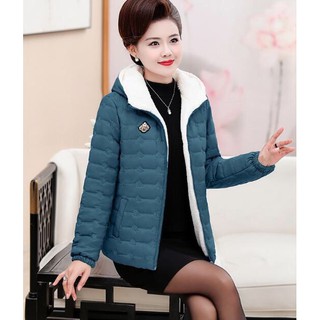 Áo khoác lót lông cho mẹ
