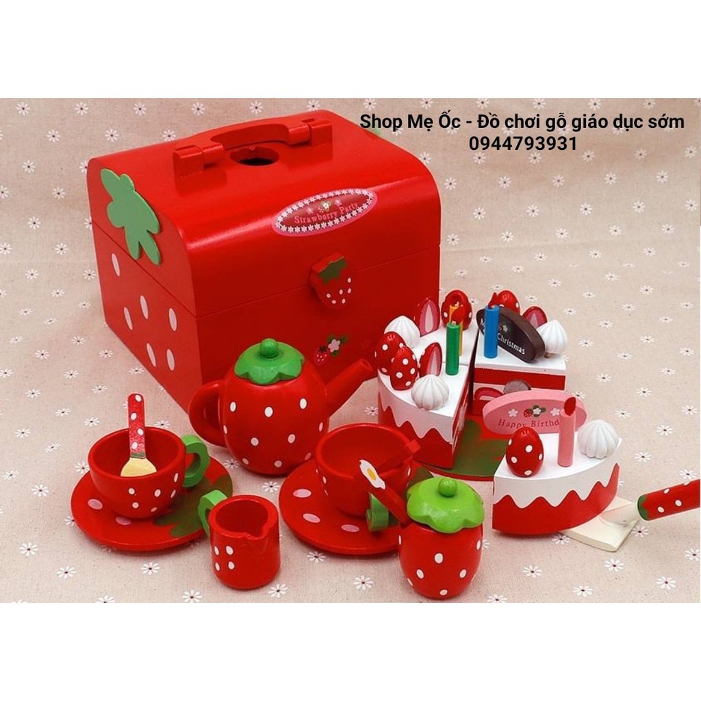 Bộ đồ chơi Tiệc dâu tây đỏ Mother Garden