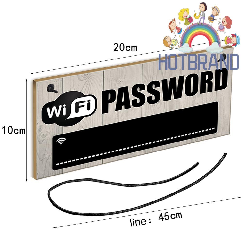Bảng treo viết mật khẩu WiFi bằng gỗ màu đen trang trí tường