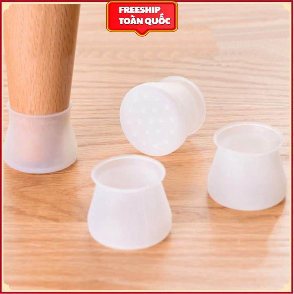 Silicon Tròn Bọc Bảo Vệ Chân Bàn Ghế Dẻo Dai Bền Bỉ . .