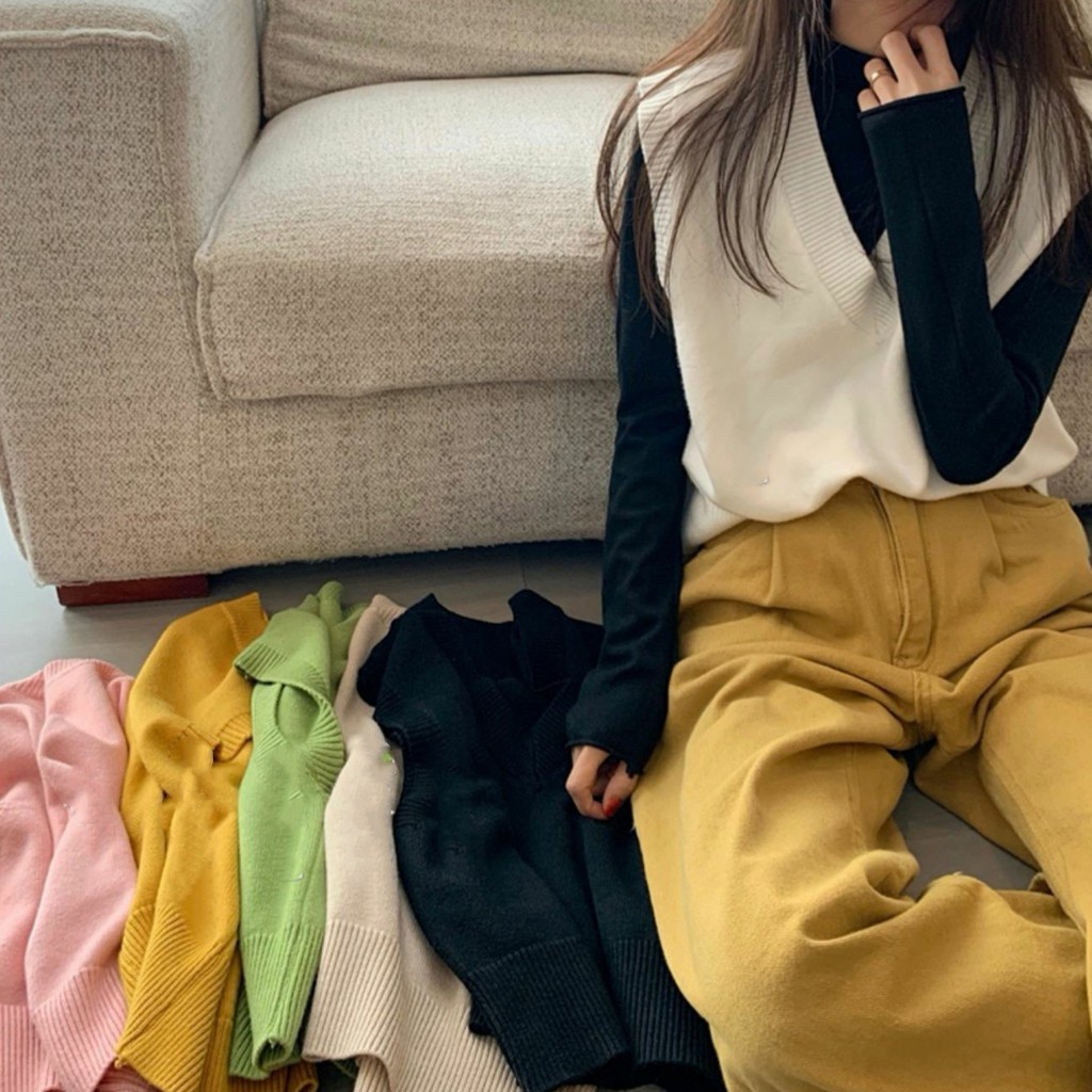 Áo Sweater không tay dáng rộng thời trang mùa xuân dành cho nữ | BigBuy360 - bigbuy360.vn