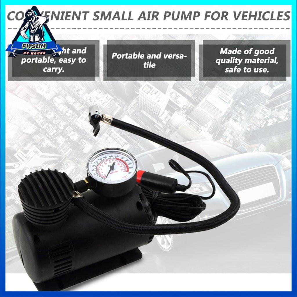 Máy Bơm Lốp Xe Hơi Cầm Tay Màu Đen 12v 300 Psi