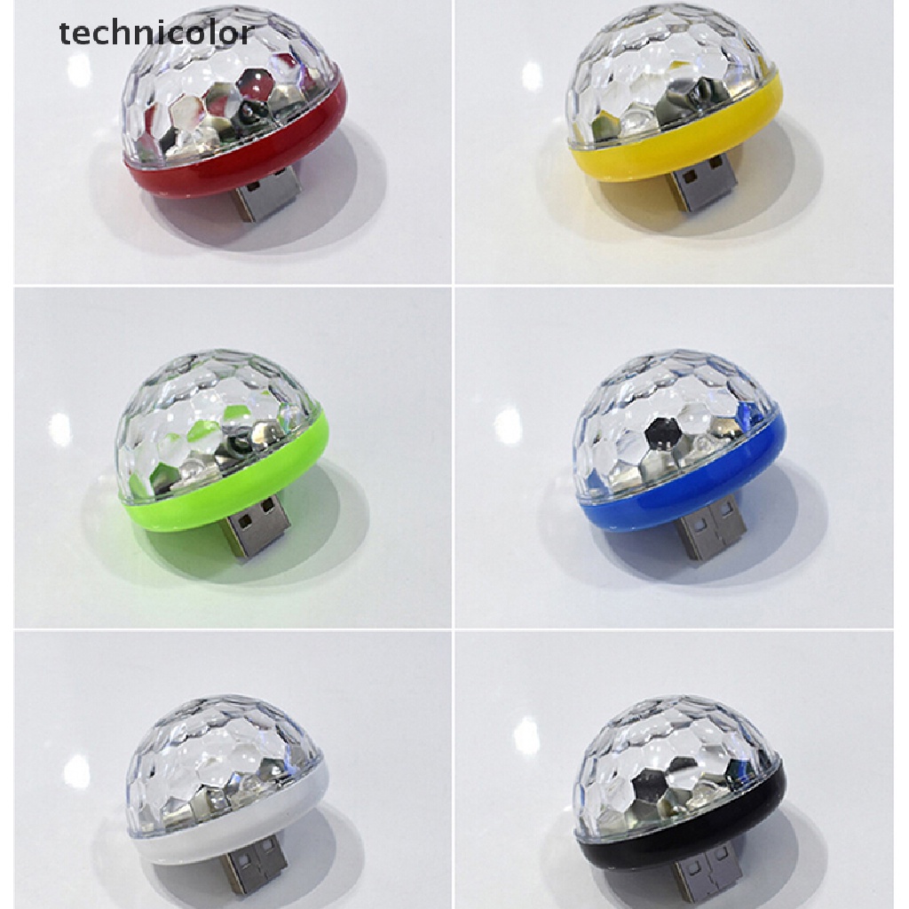 Đèn LED RGB USB mini nhiều màu trang trí nội thất xe hơi