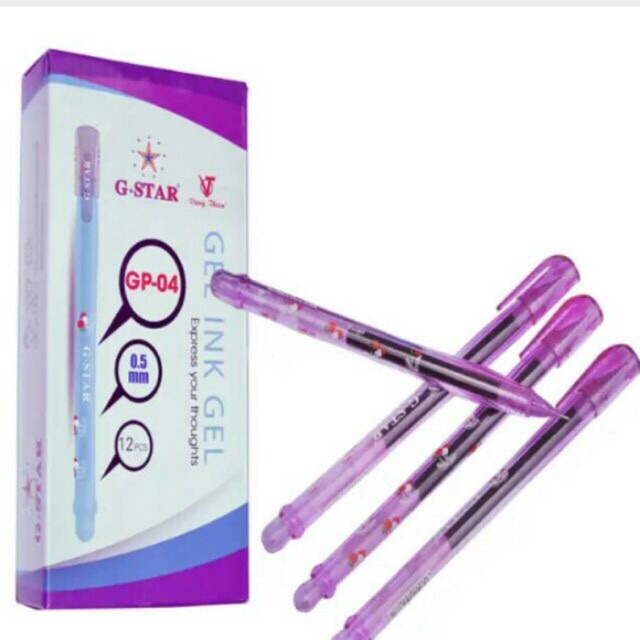 Combo 3 chiêc Bút nước Gstar GP-04 -Mực Tím