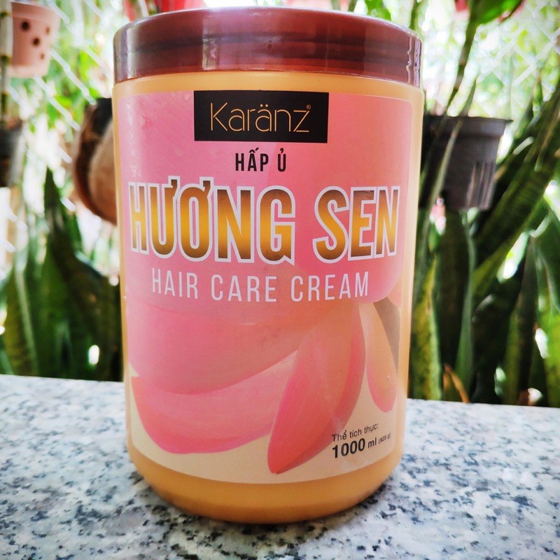 Ủ tóc hương sen Karanz 1000ml ♦️CHÍNH HÃNG♦️hương thơm sang trọng, tinh tế, phục hồi tóc hư, nuôi dưỡng tóc