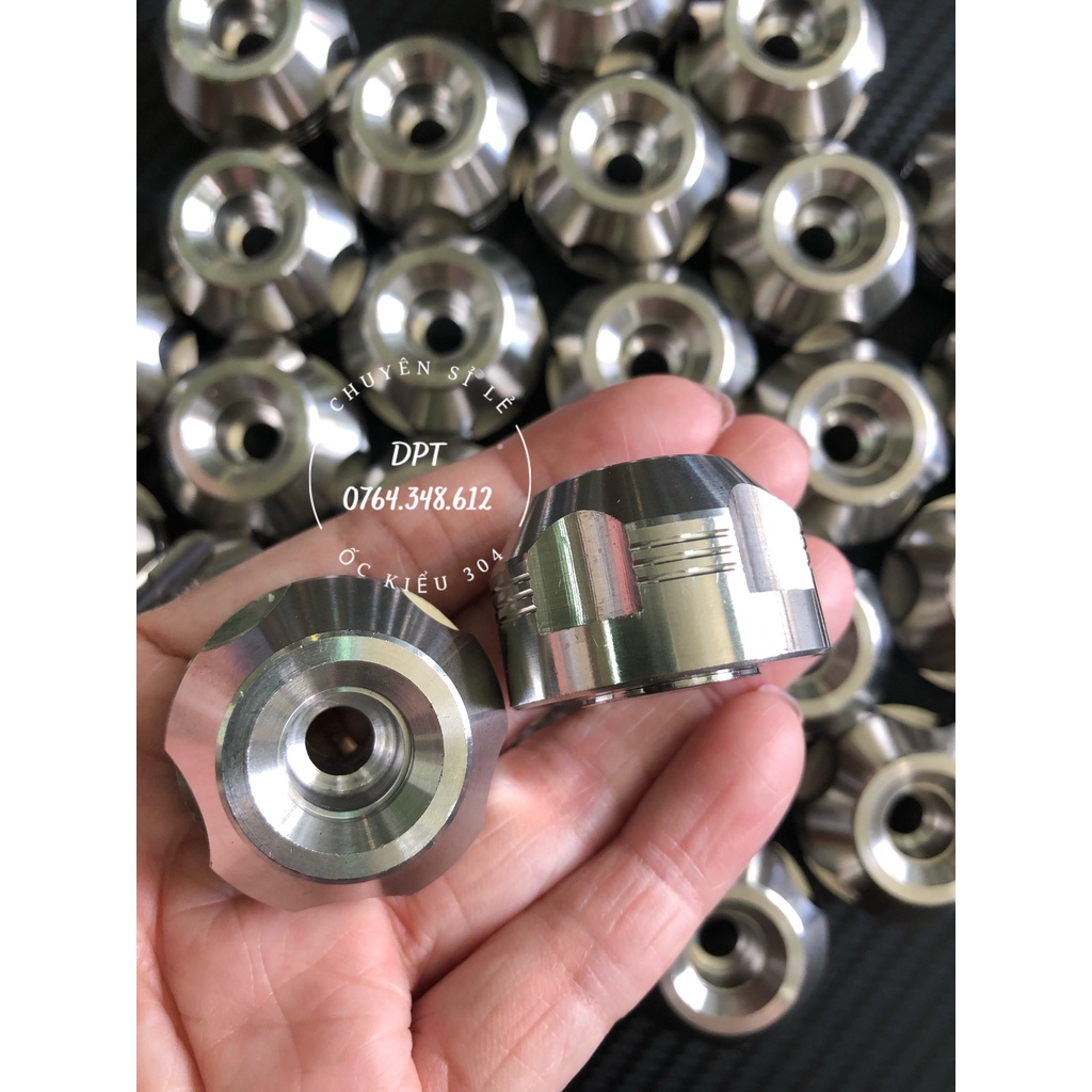 Gù tay lái chống rung xe máy Inox 304 (bao gồm ốc+cao su) dành cho tất cả các loại xe