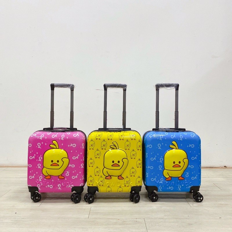 Vali Nhựa Kéo Cho Bé Loại 1 Đủ Màu Sắc và Kiểu Dáng Size 18In BH 1 Đổi 1