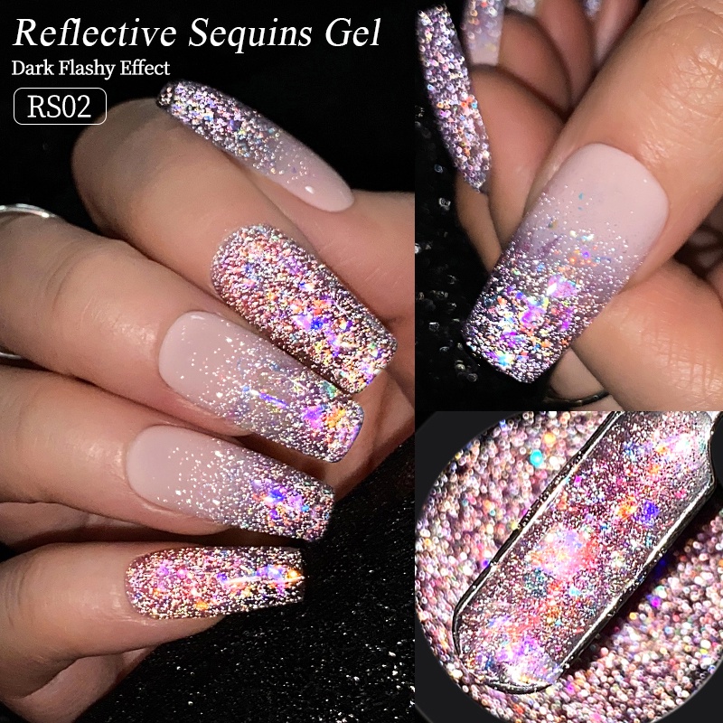 Gel sơn móng tay BORN PRETTY màu sắc lấp lánh 5g