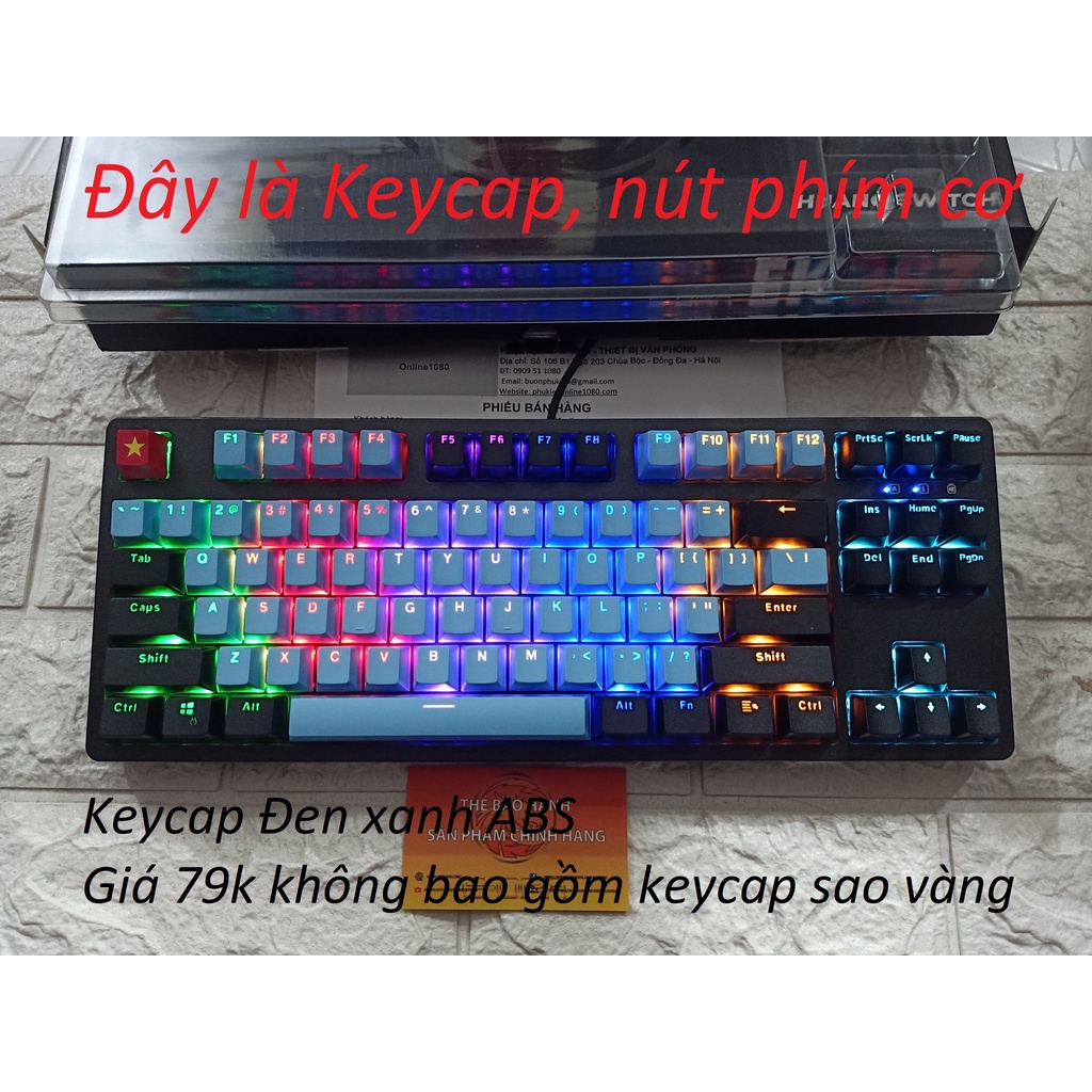 Nút, keycap thay cho bàn phím cơ Edra EK387, Edra EK387 RGB ...