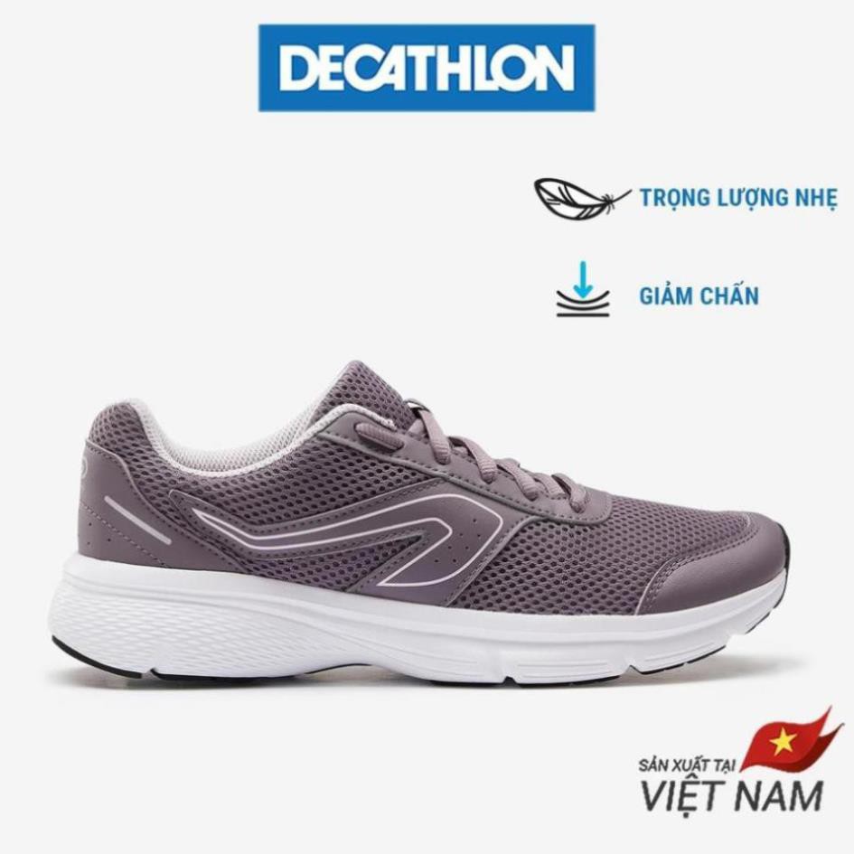 Giày Chạy Bộ Thể Thao Nữ KALENJI Run Cushion - Xám Tím P09 ! ^ .