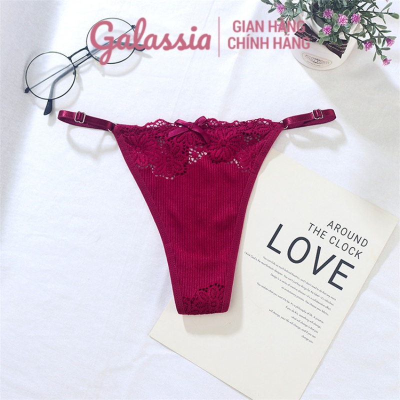 Quần lọt khe nữ sexy lót cao cấp xì bikini đẹp chip chữ y chíp sịp kháng khuẩn GL01 hàng chính hãng Galassia | BigBuy360 - bigbuy360.vn