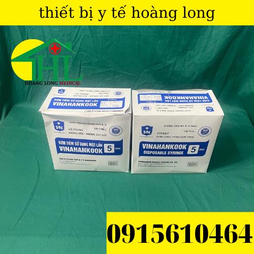 [Bán lẻ 10 chiếc] Bơm tiêm 1 lần Vinahankook 5ml