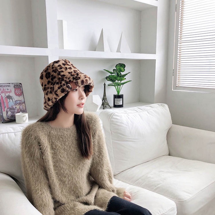 Mũ bucket lông cừu LUHAZO phong cách Hàn Quốc hot hit mềm mại 2022 (Loại1)