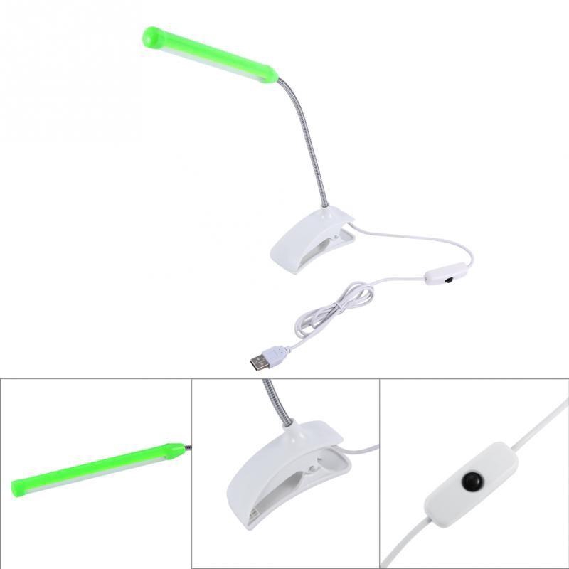 Globedealwin Đèn LED Kẹp bàn đọc sách USB
