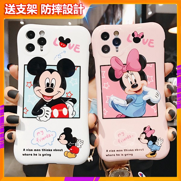 Ốp Điện Thoại Chống Va Đập In Hình Chuột Mickey Minnie Cho Iphone 11 Xmax Se2 Xr I8 I7 7 Plus 8 Plus