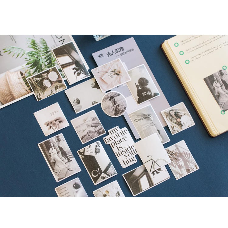 Gói 60 miếng sticker phong cảnh theo gam màu