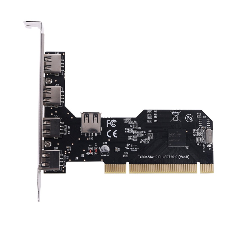 Thẻ chuyển đổi mở rộng 5 cổng USB 2.0 PCI 480Mbps NEC7201 Chipset