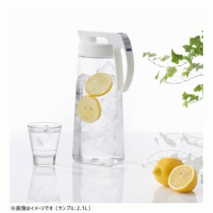 Bình đựng nước chịu nhiệt nắp khoá chặt Lustroware 1.6L nội địa Nhật Bản