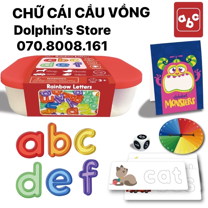 Rainbow Letters /CHỮ CÁI CẦU VỒNG /CHỮ CÁI TIẾNG ANH IN THƯỜNG