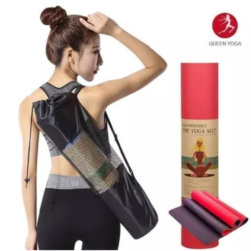Túi -Thảm tập Yoga 2 lớp gấp gọn dễ dàng