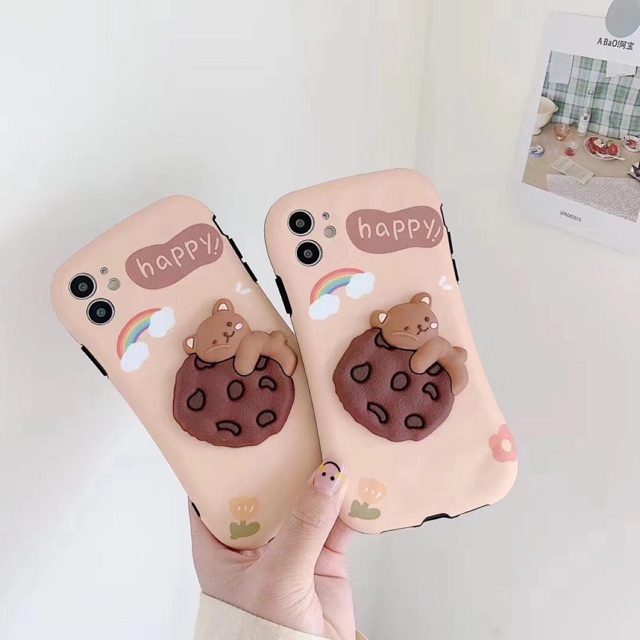 Ốp điện thoại TPU Iphone kèm popsocket