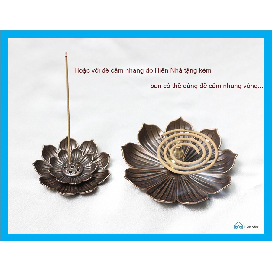 Lư xông trầm hương - Lư đốt trầm hình cánh hoa sen - Hiên Nhà | BigBuy360 - bigbuy360.vn