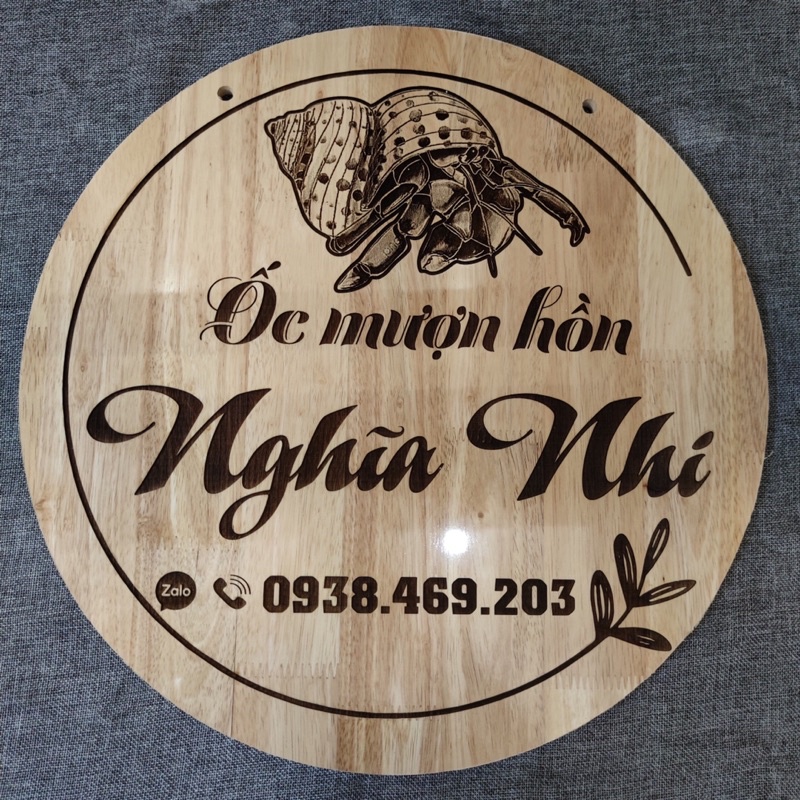 Bảng Gỗ Tên Shop Treo Ngoài Trời ~Miễn Phí Thiết Kế Theo Yêu Cầu